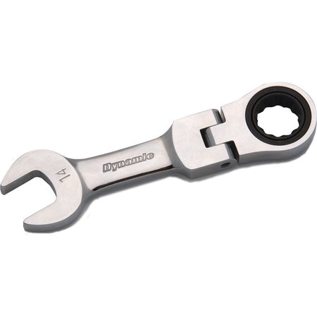 DYNAMIC Tools 14mm Stubby Flex Head Ratcheting Wrench D076314